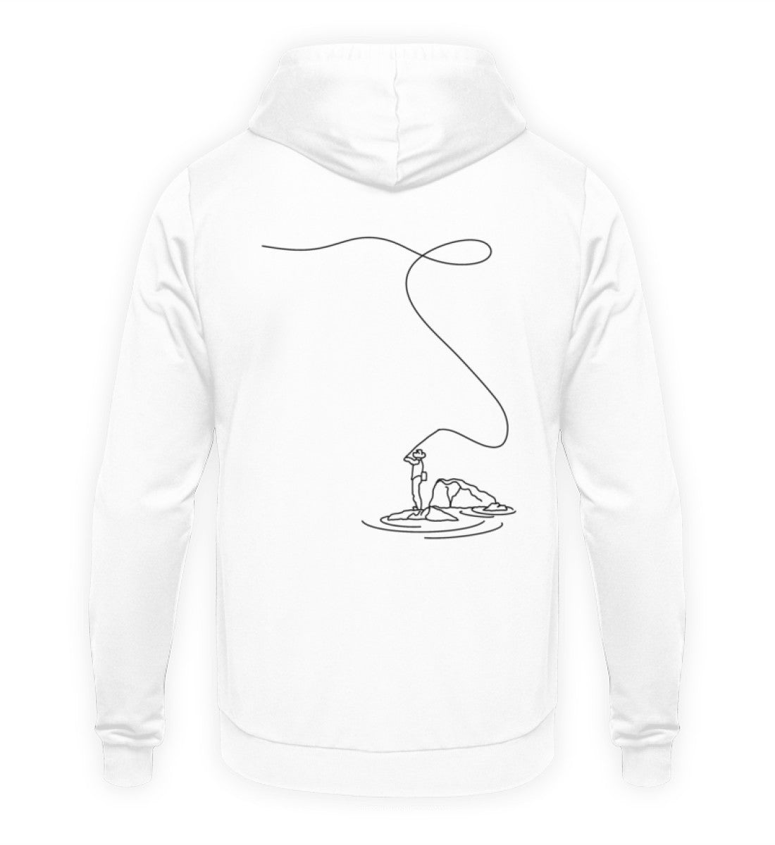 Fliegenfischen  - Backprint Hoodie