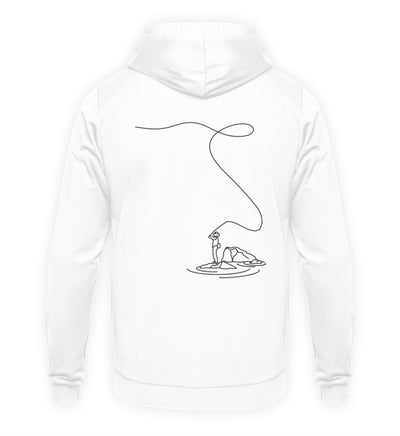 Fliegenfischen  - Backprint Hoodie